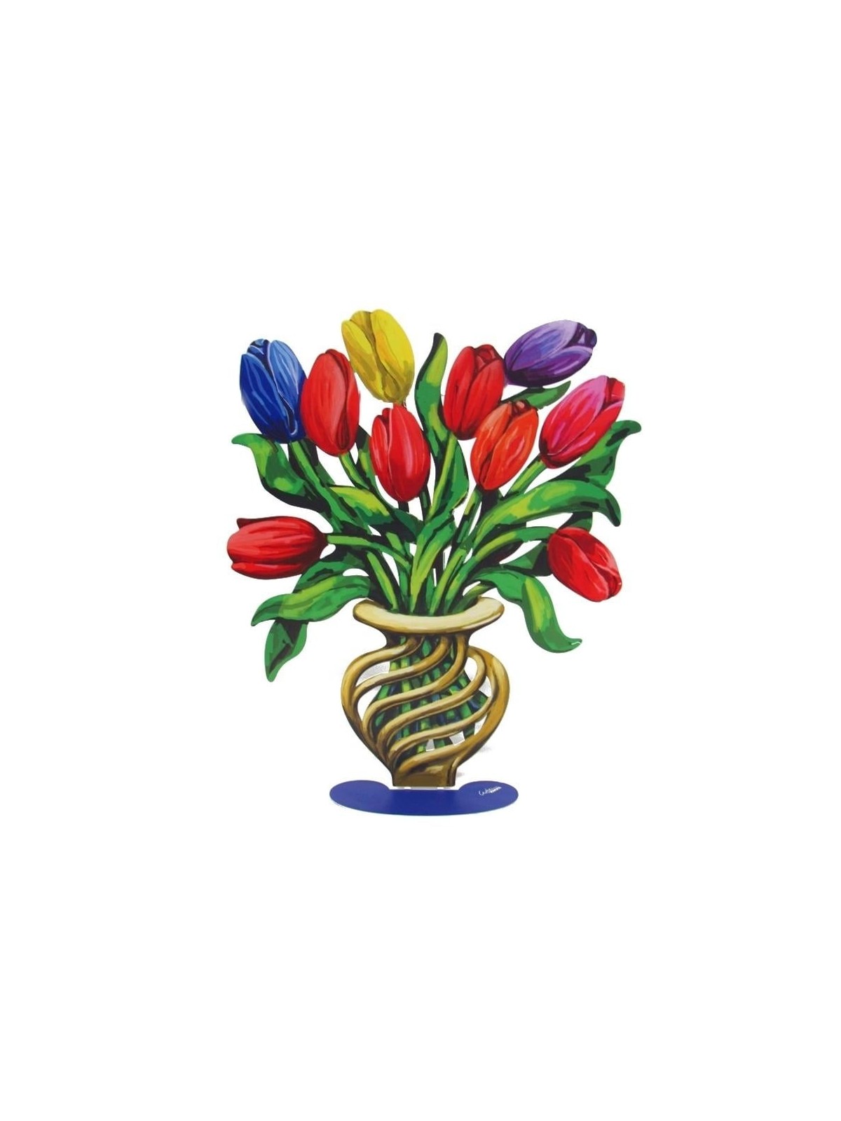 David Gerstein Large Signed Sculpture - Tulips